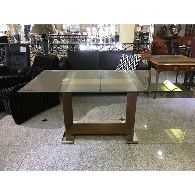 Glas-Dining Table / ガラス天板ダイニングテーブル｜テーブル単品｜IB Selection｜DNG0059IB