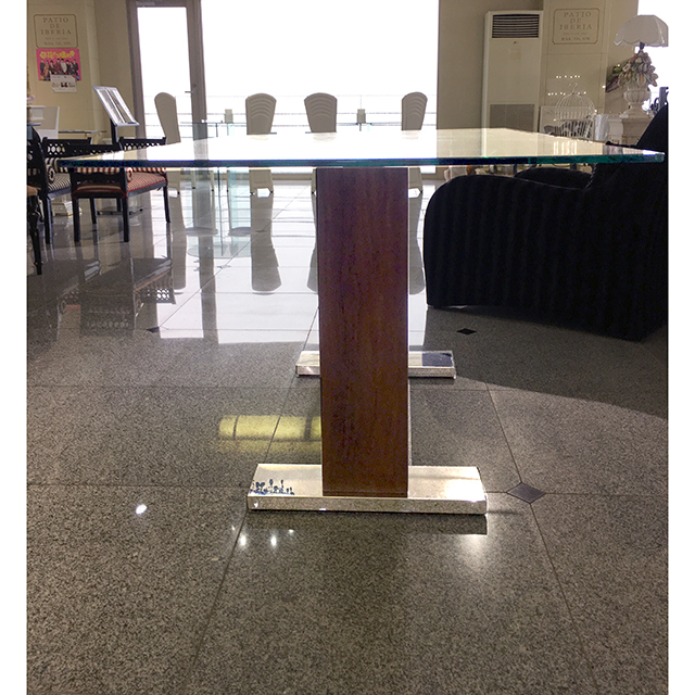 Glas-Dining Table / ガラス天板ダイニングテーブル｜テーブル単品｜IB Selection｜DNG0059IB