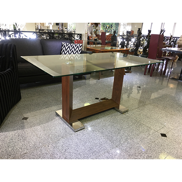 Glas-Dining Table / ガラス天板ダイニングテーブル｜テーブル単品｜IB Selection｜DNG0059IB