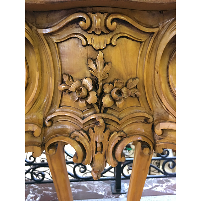 イタリア製｜大理石天板　彫刻仕上げコラム｜IB Selection｜CSL0037IB