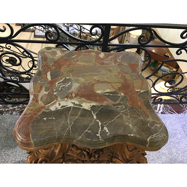 イタリア製｜大理石天板　彫刻仕上げコラム｜IB Selection｜CSL0037IB