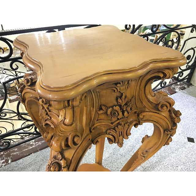 イタリア製｜大理石天板　彫刻仕上げコラム｜IB Selection｜CSL0037IB