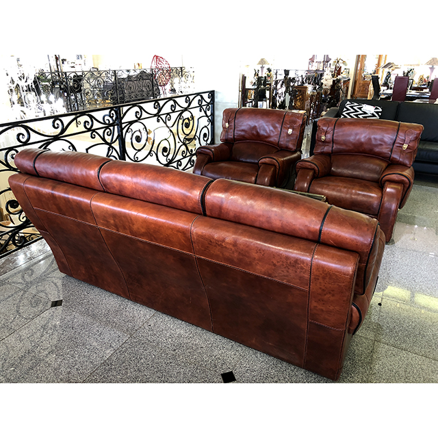 イタリア製｜Sofa For 3 Set / ソファ３点セット｜高級レザー使用｜Leather / 革張り｜ IB Selection｜SF0101IB