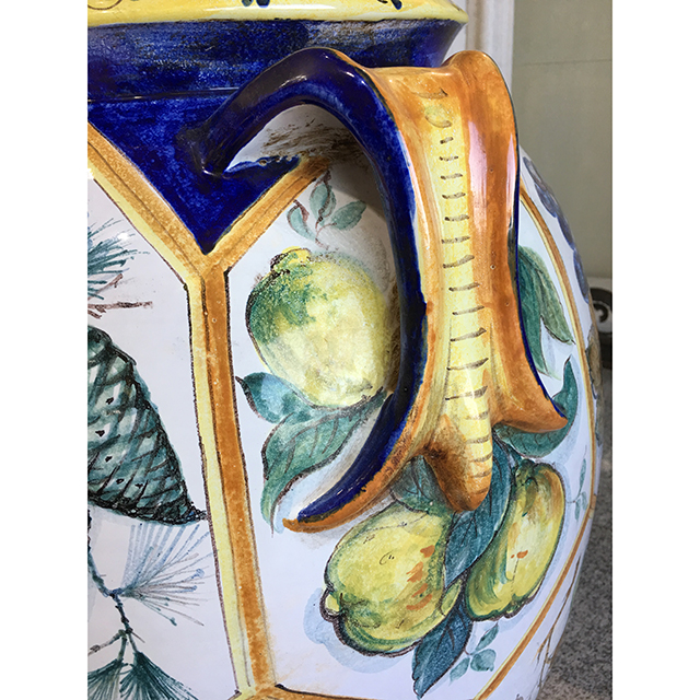 Flower Vase / フラワーベース｜陶器花瓶 壺 ｜OBJ0179IB