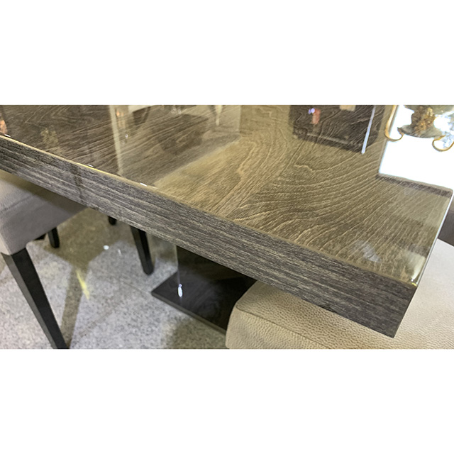 dining Table - ダイニングテーブル｜伸張式｜木目調・グレー仕上げ｜イタリア製｜TBL0057IB