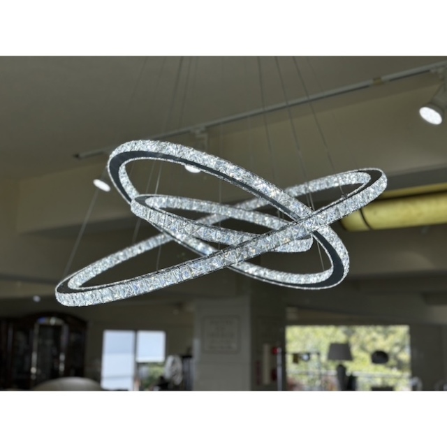 クリスタル装飾の4連ストライプリング Silver 3-Stone Wishbone 7-Stone 2.1ct CZ Engagement Ring Set