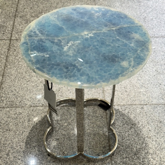 Side Table / サイドテーブル｜ブルーオニキス｜天然石｜TBL31130IB